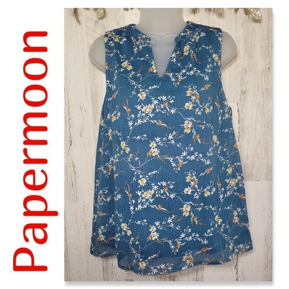 NWT Papermoon Chiffon Top - Picture 1 of 10